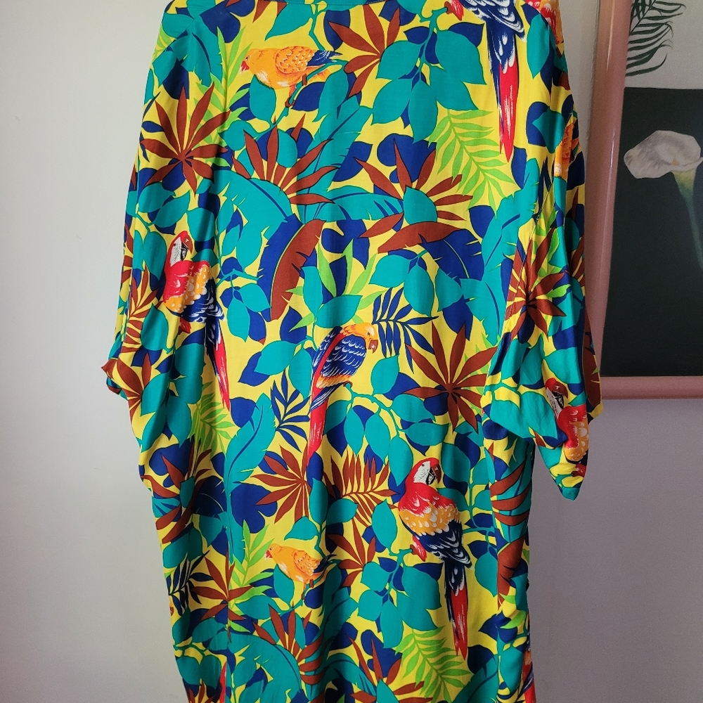 Vintage Jack Winter Tropical cover up. L